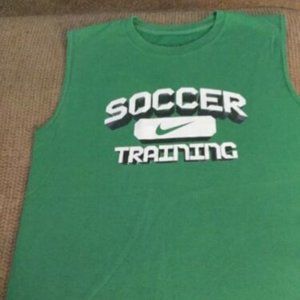 Boys Green Soccer Tank Top